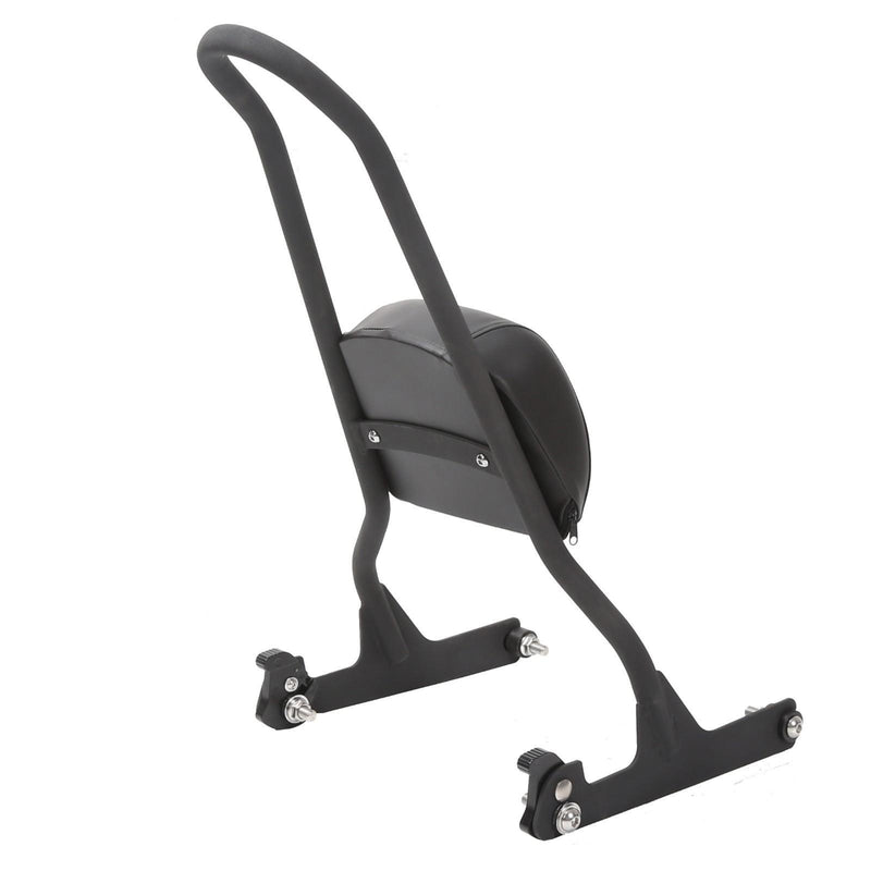DURAFORCE Detachable Tall Sissy Bar Upright Backrest Pad For Harley Softail 06-17 Fat Boy