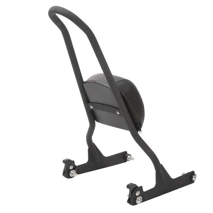 DURAFORCE Detachable Tall Sissy Bar Upright Backrest Pad For Harley Softail 06-17 Fat Boy