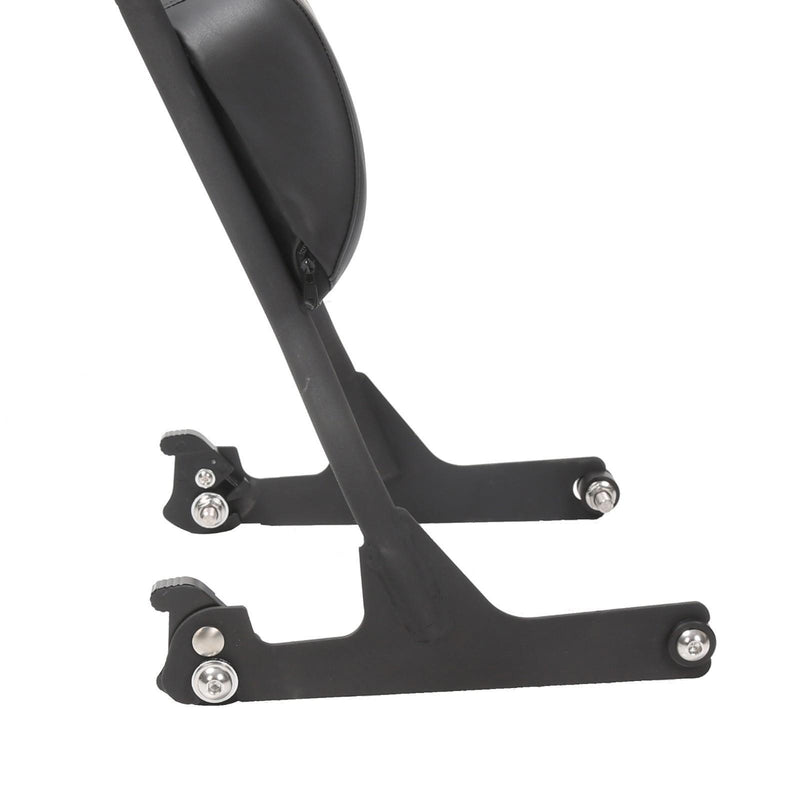 DURAFORCE Detachable Tall Sissy Bar Upright Backrest Pad For Harley Softail 06-17 Fat Boy