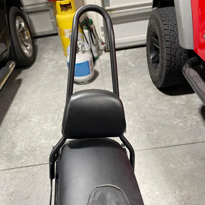 DURAFORCE Detachable Tall Sissy Bar Upright Backrest Pad For Harley Softail 06-17 Fat Boy