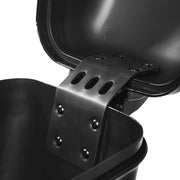 DURAFORCE Vivid Black Large Hard Saddle Bag Trunk For Harley Dyna Honda Yamaha Accessories
