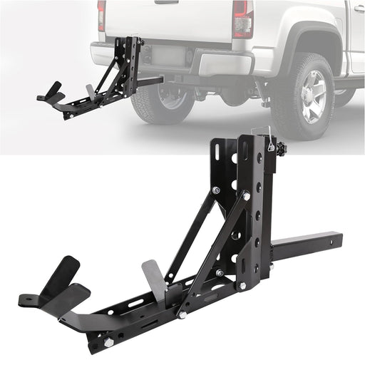 DURAFORCE 800lb Motorcycle Scooter Carrier 2" Tow Receiver Trailer Hauler Hitch Mount Rack