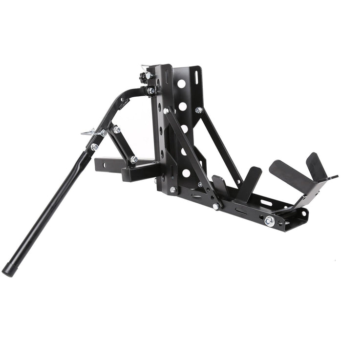 DURAFORCE 800lb Motorcycle Scooter Carrier 2" Tow Receiver Trailer Hauler Hitch Mount Rack