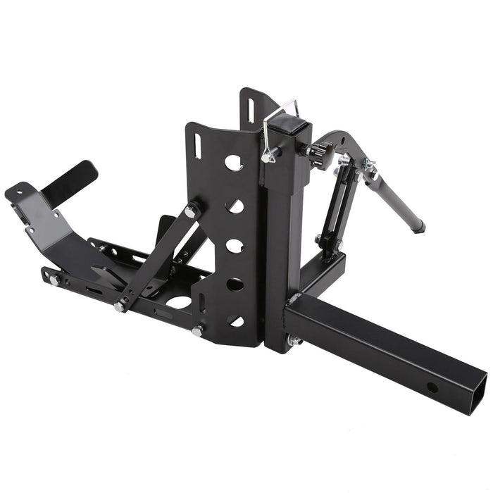 DURAFORCE 800lb Motorcycle Scooter Carrier 2" Tow Receiver Trailer Hauler Hitch Mount Rack