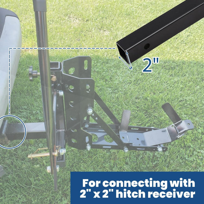 DURAFORCE 800lb Motorcycle Scooter Carrier 2" Tow Receiver Trailer Hauler Hitch Mount Rack