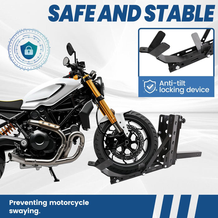 DURAFORCE 800lb Motorcycle Scooter Carrier 2" Tow Receiver Trailer Hauler Hitch Mount Rack