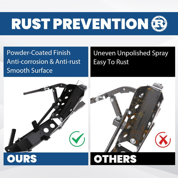 DURAFORCE 800lb Motorcycle Scooter Carrier 2" Tow Receiver Trailer Hauler Hitch Mount Rack