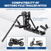 DURAFORCE 800lb Motorcycle Scooter Carrier 2" Tow Receiver Trailer Hauler Hitch Mount Rack