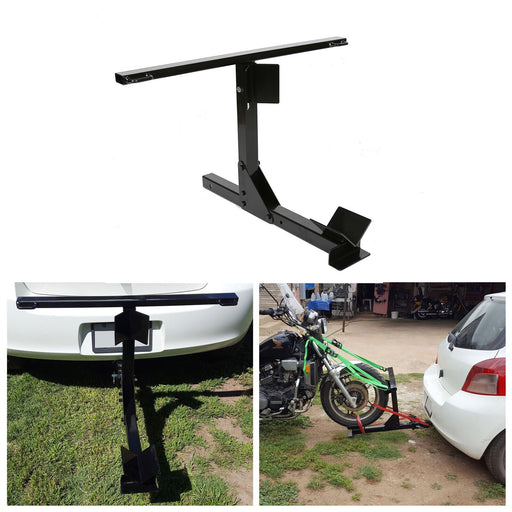 DURAFORCE 550lbs Hitch-mount Motorcycle Carrier Hitch Mount Rack Dirt Bike Hitch Truck