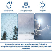 DURAFORCE 3-Place Weeder Trimmer Rack Holder for Enclosed Landscape Trailer Lockable