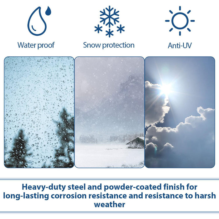 DURAFORCE 3-Place Weeder Trimmer Rack Holder for Enclosed Landscape Trailer Lockable