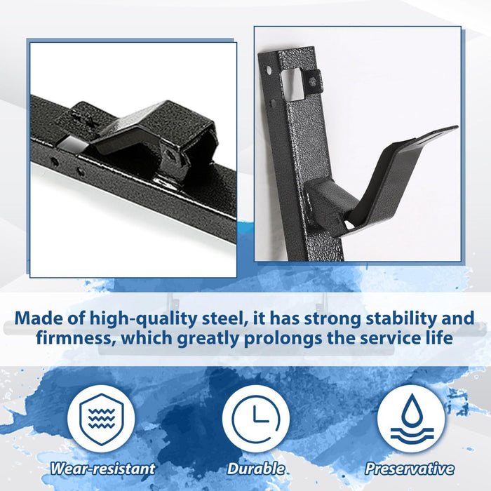 DURAFORCE 3-Place Weeder Trimmer Rack Holder for Enclosed Landscape Trailer Lockable