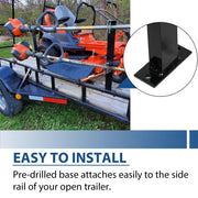 DURAFORCE 2 Place Weed Trimmer Rack Trim line Holder For Landscape Trailer Racks 4 Handles
