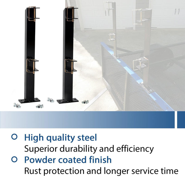 DURAFORCE 2 Place Weed Trimmer Rack Trim line Holder For Landscape Trailer Racks 4 Handles