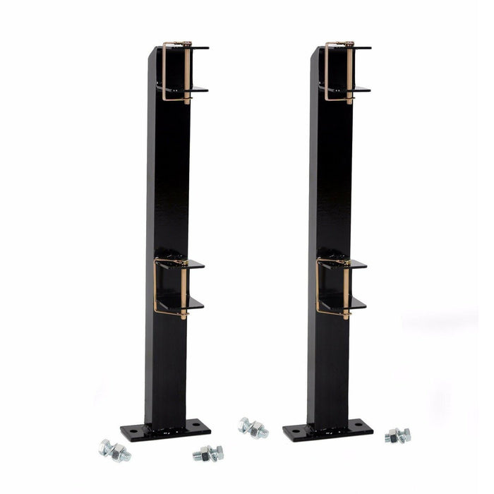 DURAFORCE 2 Place Weed Trimmer Rack Trim line Holder For Landscape Trailer Racks 4 Handles