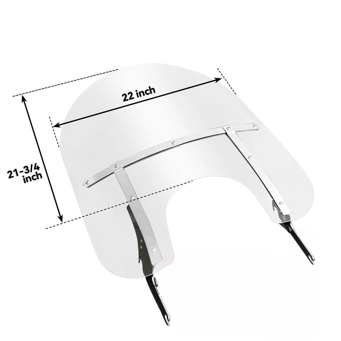 DURAFORCE 28" Windshield Windscreen For Harley Davidson Road King Classic 1994-2024 2023