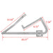 DURAFORCE 55-2 Attic Ladder Spreader Hinge Arms For 2010-UP Werner Mk 5, WU2210, W2208