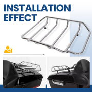 DURAFORCE Motorcycle Luggage Trunk Top Rack For Harley Touring Road Street Glide FLHR
