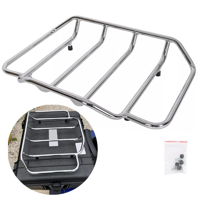 DURAFORCE Motorcycle Luggage Trunk Top Rack For Harley Touring Road Street Glide FLHR