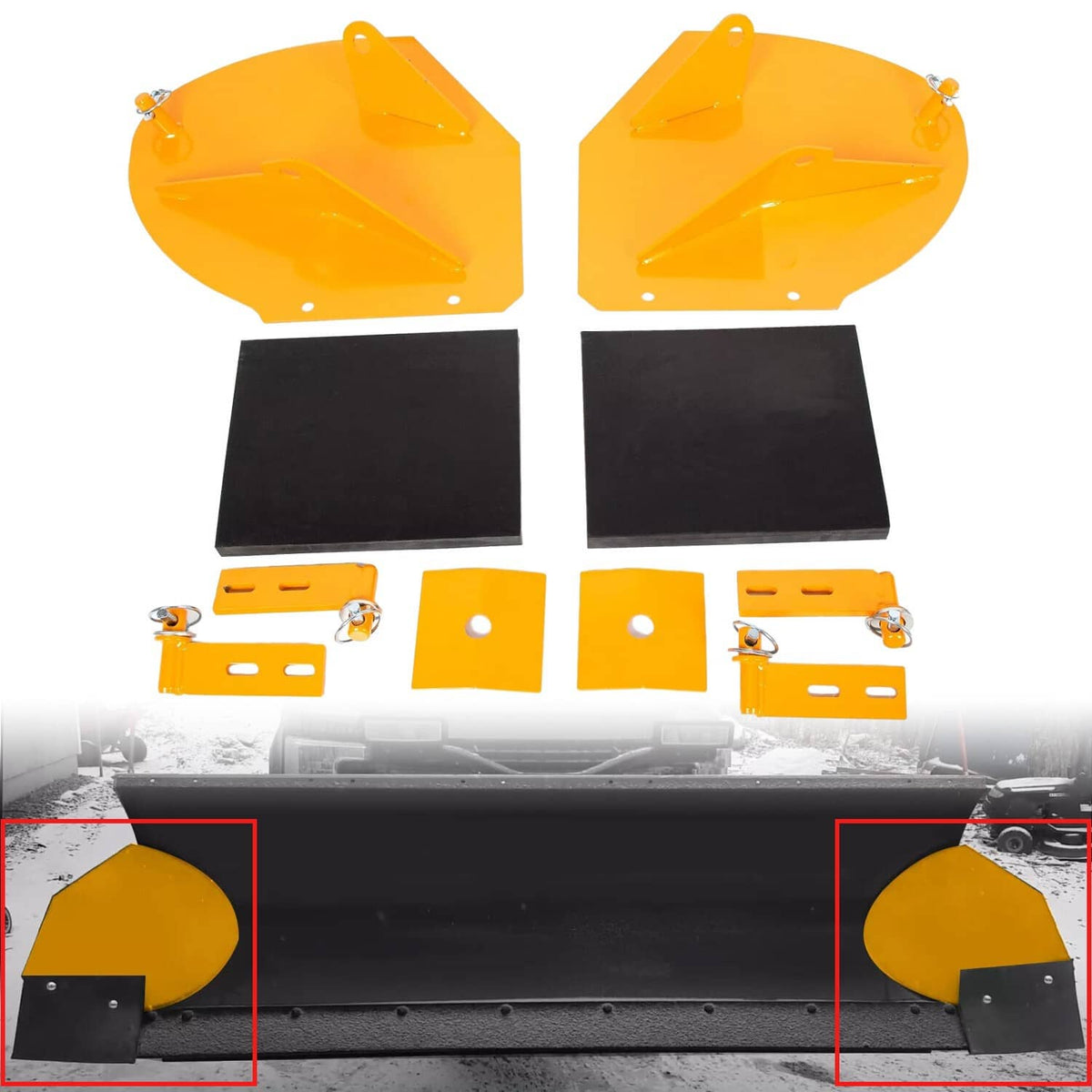 For Meyer Western Pro Wings Wing Snow Plow Blade Wing Extensions Exten ...