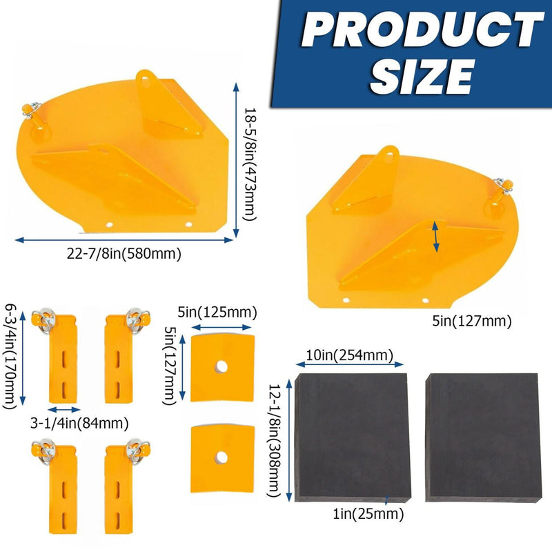 DURAFORCE For Meyer Western Pro Wings Wing Snow Plow Blade Wing Extensions Extenders 20"