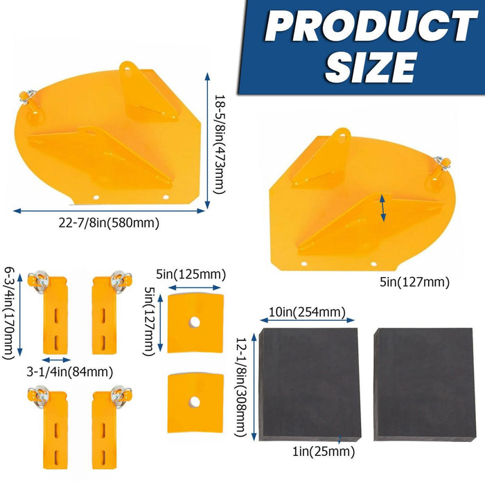 DURAFORCE For Meyer Western Pro Wings Wing Snow Plow Blade Wing Extensions Extenders 20"