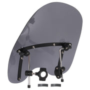 DURAFORCE 19"x17" Smoke Windshield Windscreen For Honda Harley Sportster Dyna Softail