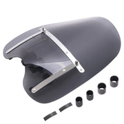 DURAFORCE 19"x17" Smoke Windshield Windscreen For Honda Harley Sportster Dyna Softail