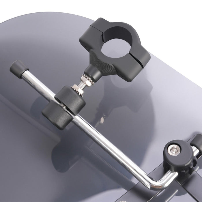 DURAFORCE 19"x17" Smoke Windshield Windscreen For Honda Harley Sportster Dyna Softail