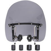 DURAFORCE 19"x17" Smoke Windshield Windscreen For Honda Harley Sportster Dyna Softail
