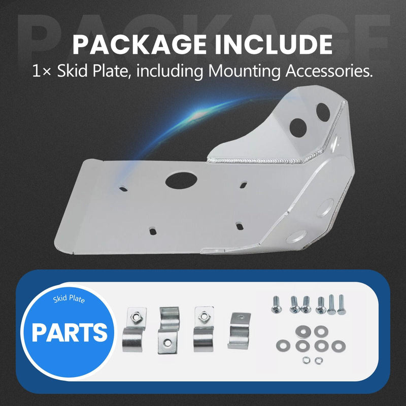 DURAFORCE 4mm Skid Plate For Honda XR600R 1989-2000 & XR650L 1992-2021 Aluminum