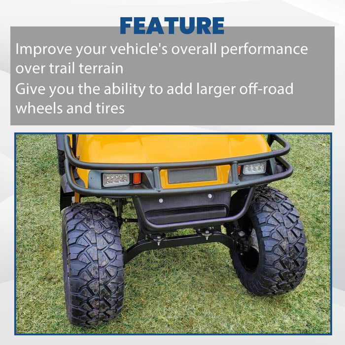 DURAFORCE 4" Drop Axle Lift Kit For EZGO Gas Golf Cart TXT Medalist Gas 1994.5-2001.5