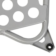 DURAFORCE NEW Silver Heel Guards Footrest For Yamaha Banshee YFZ350 Left + Right Nerf Bars