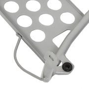 DURAFORCE NEW Silver Heel Guards Footrest For Yamaha Banshee YFZ350 Left + Right Nerf Bars