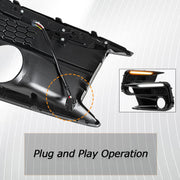 DURAFORCE LED DRL Fog Lights Bezel Cover Kit For Subaru WRX/STI 2018-2021 White/Amber