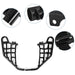DURAFORCE Black Nerf Bars w/Nets Pair Set For Honda TRX 700XX 2008-2009 Aluminium