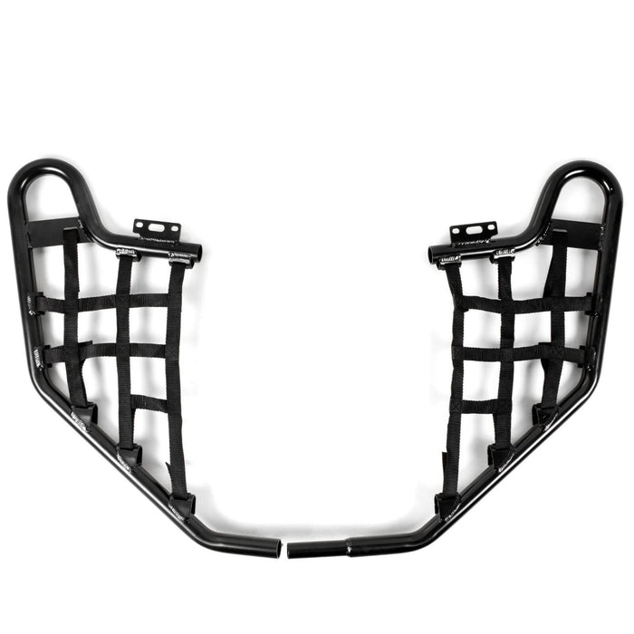 DURAFORCE Black Nerf Bars w/Nets Pair Set For Honda TRX 700XX 2008-2009 Aluminium