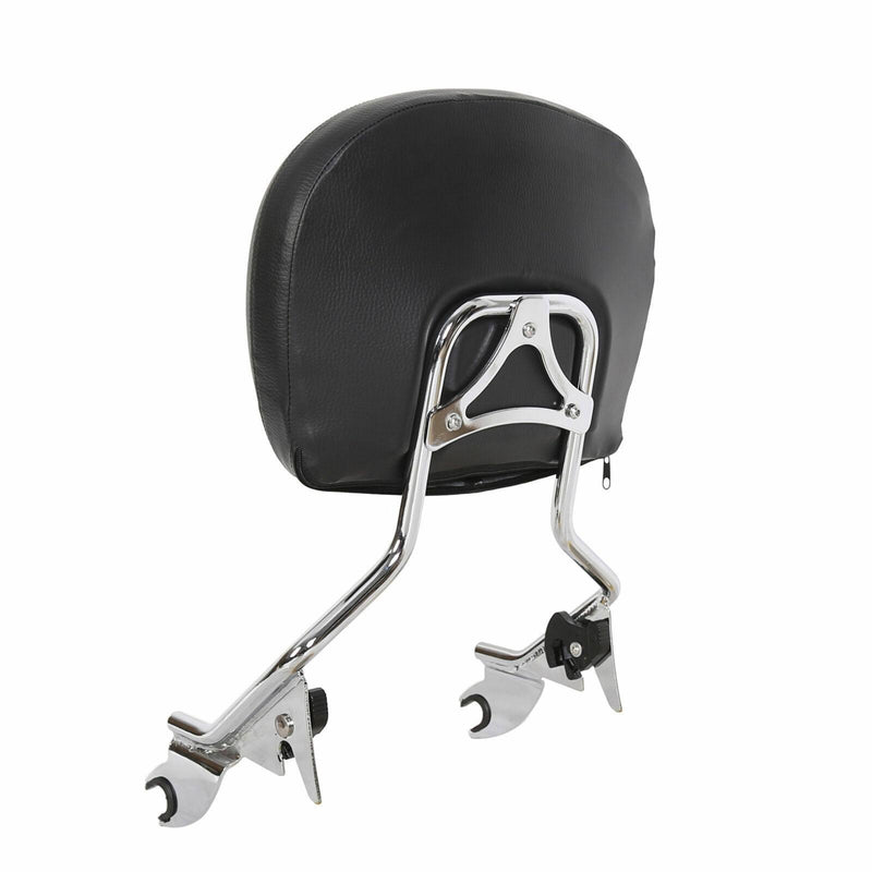 DURAFORCE Backrest Sissy Bar & Stealth Rack For Harley Touring Road Street Glide 2009-2025