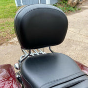 DURAFORCE Backrest Sissy Bar & Stealth Rack For Harley Touring Road Street Glide 2009-2025