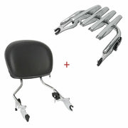 DURAFORCE Backrest Sissy Bar & Stealth Rack For Harley Touring Road Street Glide 2009-2025