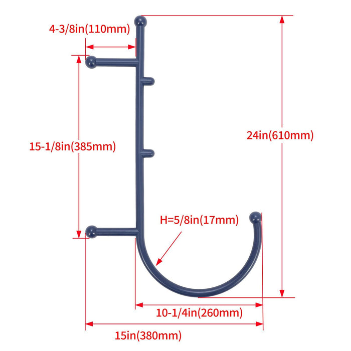 DURAFORCE Blue Hook For Therapeutic cane Manual Massager Muscle Relax Point Tool