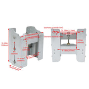 DURAFORCE Aluminum 8'' Setback Adjustable Outboard Boat Jack Plate For #JPL4800 Jack Plate