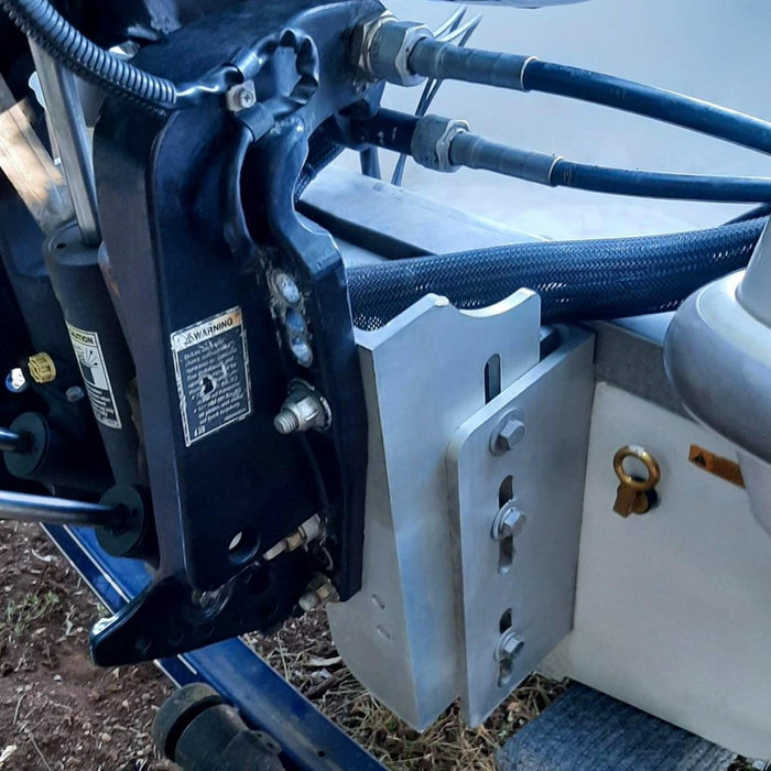 DURAFORCE Aluminum 8'' Setback Adjustable Outboard Boat Jack Plate For #JPL4800 Jack Plate