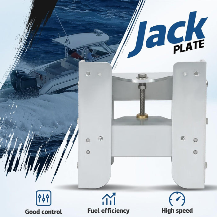 DURAFORCE Aluminum 8'' Setback Adjustable Outboard Boat Jack Plate For #JPL4800 Jack Plate