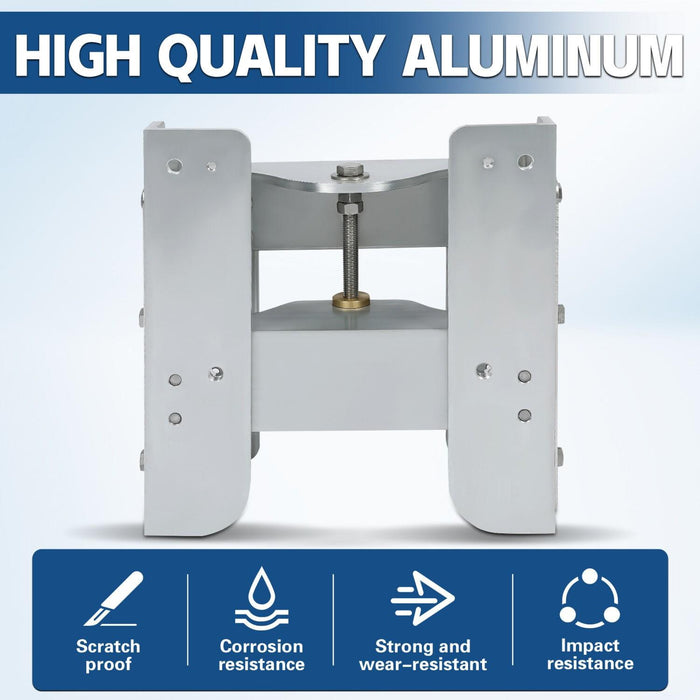 DURAFORCE Aluminum 8'' Setback Adjustable Outboard Boat Jack Plate For #JPL4800 Jack Plate