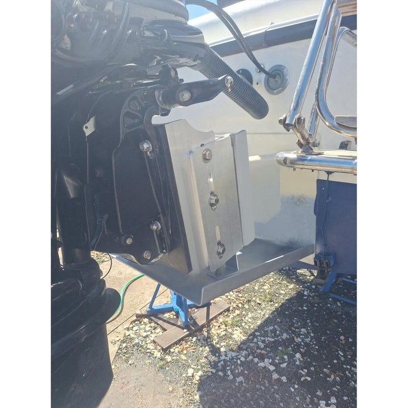DURAFORCE Aluminum 8'' Setback Adjustable Outboard Boat Jack Plate For #JPL4800 Jack Plate