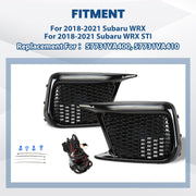 DURAFORCE Sequential LED DRL Fog Light Bezels For 2018 2019 2020 2021 Subaru WRX STI LH+RH