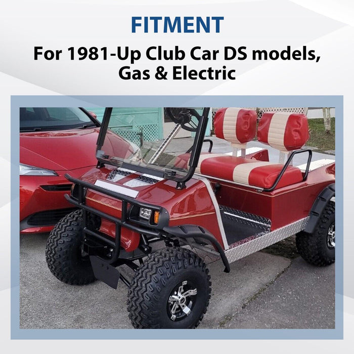 DURAFORCE Front Bumper Brush Guard Black For DS Models Club Car Golf Cart 1981-UP