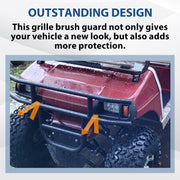 DURAFORCE Front Bumper Brush Guard Black For DS Models Club Car Golf Cart 1981-UP