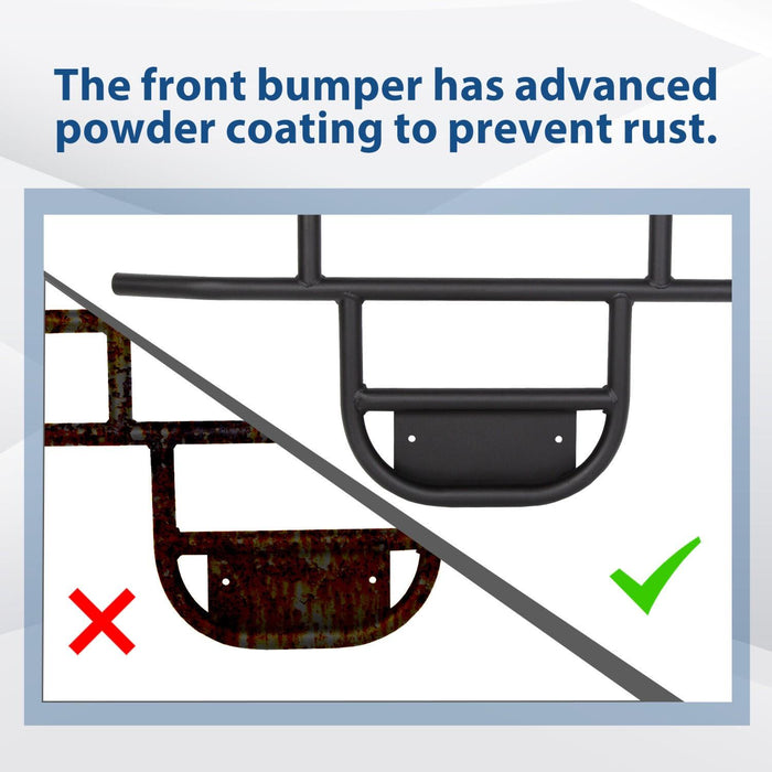 DURAFORCE Front Bumper Brush Guard Black For DS Models Club Car Golf Cart 1981-UP